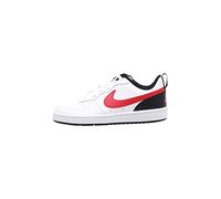 Nike Baby/Toddler Shoe Court Borough Low 2, White/University Red-Black, BQ5453-110, 21 EU (5C US)