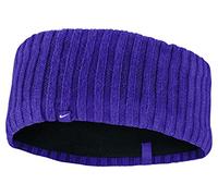 Nike Bandeau en tricot côtelé de course cache-cou ou devant Knit Wide Headband Purple
