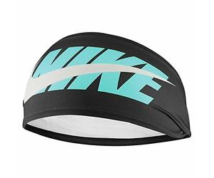 NIKE - Bandeau large (Taille unique) (Noir/Turquoise)