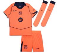 Nike Barcelona Third Minikit 2025 2026 Infants Orange/Bleu 3-4 Yrs Male