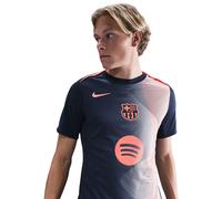 Nike Barcelona Third Pre Match Shirt 2025 2026 Mens Bleu/Orange XL Male