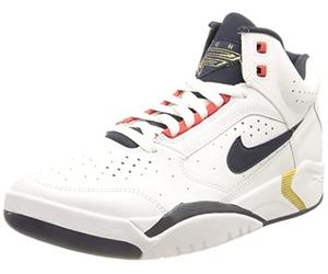 Nike Baskets Air Flight Lite Mid pour Homme, White Midnight Navy University Red, 41 EU