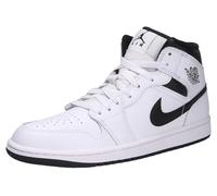 Nike Baskets Air Jordan 1 Mid pour Homme, Blanc Noir 132, 40.5 EU