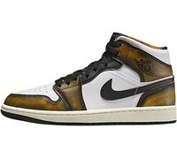 Nike Baskets Air Jordan 1 Mid SE pour homme, Black Taxi White Sail, 44 EU