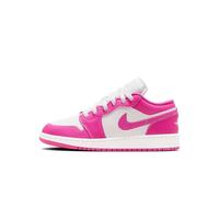 Nike Baskets basses Air Jordan 1 pour enfant, Rose feu/Iris Whisper-White, 4.5 Big Kid