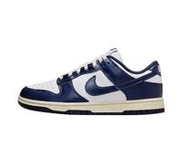 Nike Baskets basses Dunk pour femme, Blanc/bleu marine, 12.5 Wide