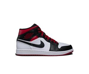 Nike Baskets Hautes pour Homme, Blanc/Rouge, Noir, Pointure 40, Blanc, Rouge, Noir, 42,5 EU