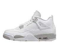 Nike - Baskets pour homme Air Jordan 4 Retro White Oreo Blanc/Gris/Noir/Rouge (White/Tech Grey/Black/Fire Red) 45, blanc, 45 EU