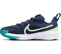 NIKE Baskets Star Runner 4 Nn (GS) pour garçon, Bleu foncé, Jaune Clair, 31 EU
