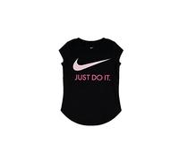 Nike Bébé Fille Swoosh JDI S/S Tee Grigio 4-5y T-Shirt, Gris, 4 Ans EU