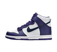 Nike Big Kid's Dunk Hi White/Midnight Navy (DH9751 100), Bleu marine, violet, 6 Big Kid
