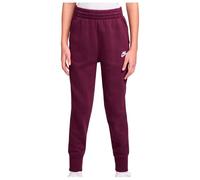 Nike - Big Kid's SW Club Fleece High-Waisted Fitted Pants - Pantalon de jogging - L - bordeaux / bordeaux / white