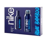 NIKE - Blue Promotion 100 ml + 30 ml, Eau de Cologne pour homme, Pack de 2, Parfum en spray, Eau de toilette naturelle et masculine, Arôme boisé fruité, Parfum frais