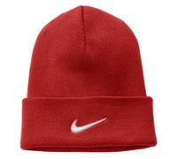 Nike Bonnet unisexe à revers, Rouge, Taille unique