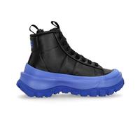Nike - Bottine Noire Mid-Top avec Accents Bleus - Femme - Sport - Noir - Taille: 37 1/2 EU