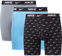Nike Caleçon Essential Cotton Stretch – Pack de 3 noir/gris/bleu clair Taille M