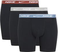 Nike Boxer Brief 3PK sous-vêtements, Blk-Mrs STN/Gry HTHR/SMKY BLE WB, XL Homme