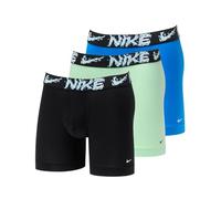 Nike Boxer Brief 3Pk Underwear en Dri-Fit Essential Micro Lot de 3 Boxers Homme - 0000KE1157, Photo Blue/Vapor Green/Black Alcmy WB, XL