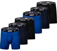 NIKE Boxer Homme, Lot de 6 - Boxers, Coton Stretch, Bleu/Noir uni S