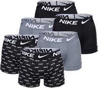 NIKE Boxers Hommes, Lot de 6 - Trunks, Dri-Fit Micro, ceinture logo Noir/Gris/Logo XL