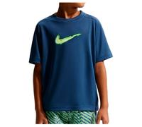 Nike - Boy's Nike Dri-Fit Multi S/S Top Bold GX - T-shirt de running - S - mystic navy / white