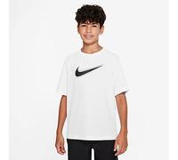 Nike Boy's Shirt B NK DF Multi+ SS Top Hbr, White/Black, DX5386-101, L