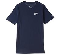 Nike Boy's Shirt K NSW Tee EMB Futura, Midnight Navy/White, AR5254-411, L