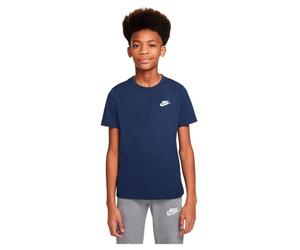 Nike Boy's Shirt K NSW Tee EMB Futura, Midnight Navy/White, AR5254-411, S