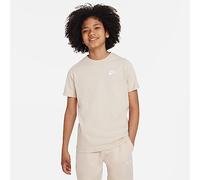 Nike Boy's Shirt K NSW Tee EMB Futura, Sanddrift/White, AR5254-126, L