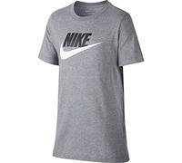 Nike Boy's Shirt K NSW Tee Futura Icon TD, Carbon Heather/Black/White, AR5252-091, XL
