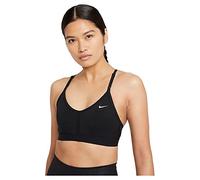 Nike Bra W NK Indy V-Neck Bra, Black/Black/Black/White, CZ4456-010, L