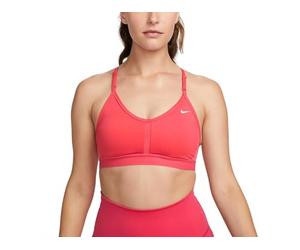 Nike Bra W NK Indy V-Neck Bra, Ember Glow/Ember Glow/Ember Glow/White, CZ4456-850, 2XL