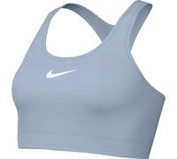 Nike Bra W NK Swsh Med SPT Bra, Lt Armory Blue/White, DX6821-440, S