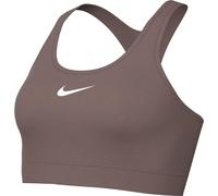 Nike Bra W NK Swsh Med SPT Bra, Smokey Mauve/White, DX6821-208, S