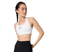 Nike Bra W NK Swsh Med SPT Bra, White/Stone Mauve/Black, DX6821-100, 2XS