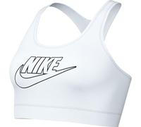 Nike Bra W NK Swsh Med SPT Futura Bra, White/Black/White, FB4080-100, XL