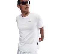 Nike Miler Breathe Dri-Fit HJ4181-121 Haut de Course à Manches Courtes pour Homme, Blanc Sommet/argenté réfléchissant Taille S