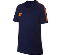 Nike Breathe Squad T-Shirt Enfant Blue Void/Total Orange FR : S (Taille Fabricant : S)