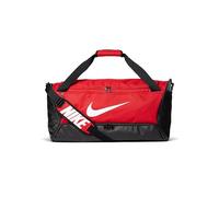 Nike Brsla Duff 9.5 Sac de Sport Unisexe Rouge/Noir/Blanc Taille Unique