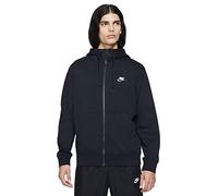 Nike BV2645 M NSW Club Hoodie FZ BB Sweatshirt Mens Black/Black/Iron Grey/White L