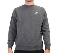 Nike BV2662-071 M NSW Club CRW BB Sweatshirt Homme Charcoal Heathr/White Taille M