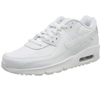 Nike CD6864-100 Nike AIR Max 90 LTR (GS) Unisex White/White-Metallic Silver-White EU 40