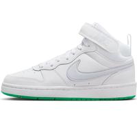 Nike CD7782 Court Borough Mid 2 Chaussures pour Femme Blanc Chaussures Unisexe à Lacets, White Football Grey Stadium Green, 37.5 EU
