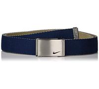 NIKE Toile Simple réversible Ceinture, Bleu Marine/Marron Clair, Taille Unique Femme