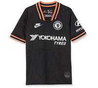 Nike CFC Y NK BRT STAD JSY SS 3R T-Shirt de Football Enfant Black/White Full Sponsor FR : L (Taille Fabricant : L)