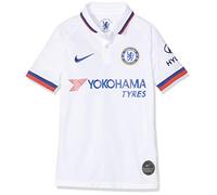 Nike CFC Y NK BRT STAD JSY SS AW T-Shirt de Football Enfant White/(Rush Blue) (Full Sponsor) FR : L (Taille Fabricant : L)