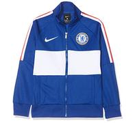 Nike CFC Y NK I96 JKT Veste de Sport Enfant Rush Blue/White/(White) (No Sponsor-Plyr) FR: M (Taille Fabricant: M)