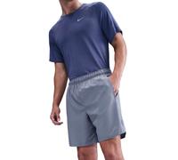 Nike Challenger 7in Brief-Lined Short De Running Hommes-Bleu Gris, Argent, Taille S