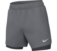 Nike Challenger HJ3588-084 Short Polyvalent 2 en 1, doté de la Technologie Dri-Fit, pour Homme, Gris fumé/argenté réfléchissant, Taille L