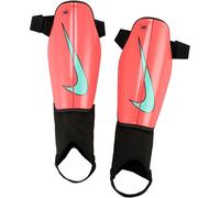 Protège-tibias de football Nike Charge Ember Glow/Noir/Aurora Green L